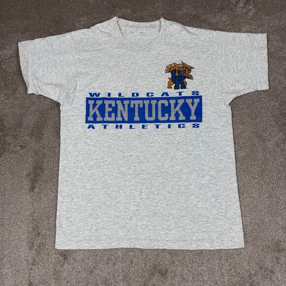 Gray Vintage University of Kentucky Wildcats T-Shirt Size M UK Athletics - Picture 1 of 7